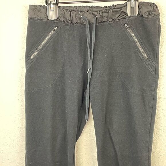 EUC Luciano Dante Womens Black Cozy Pants with Zipper Pockets Size M - Picture 2 of 5